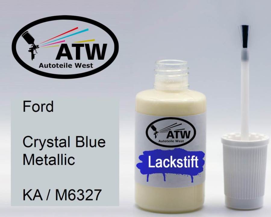 Ford, Crystal Blue Metallic, KA / M6327: 20ml Lackstift, von ATW Autoteile West.